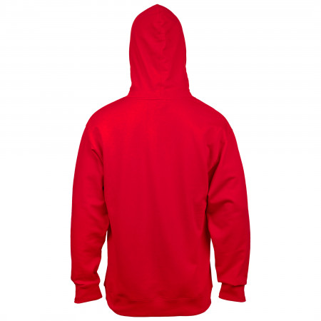 Budweiser Classic Logo Red Hoodie Sweatshirt